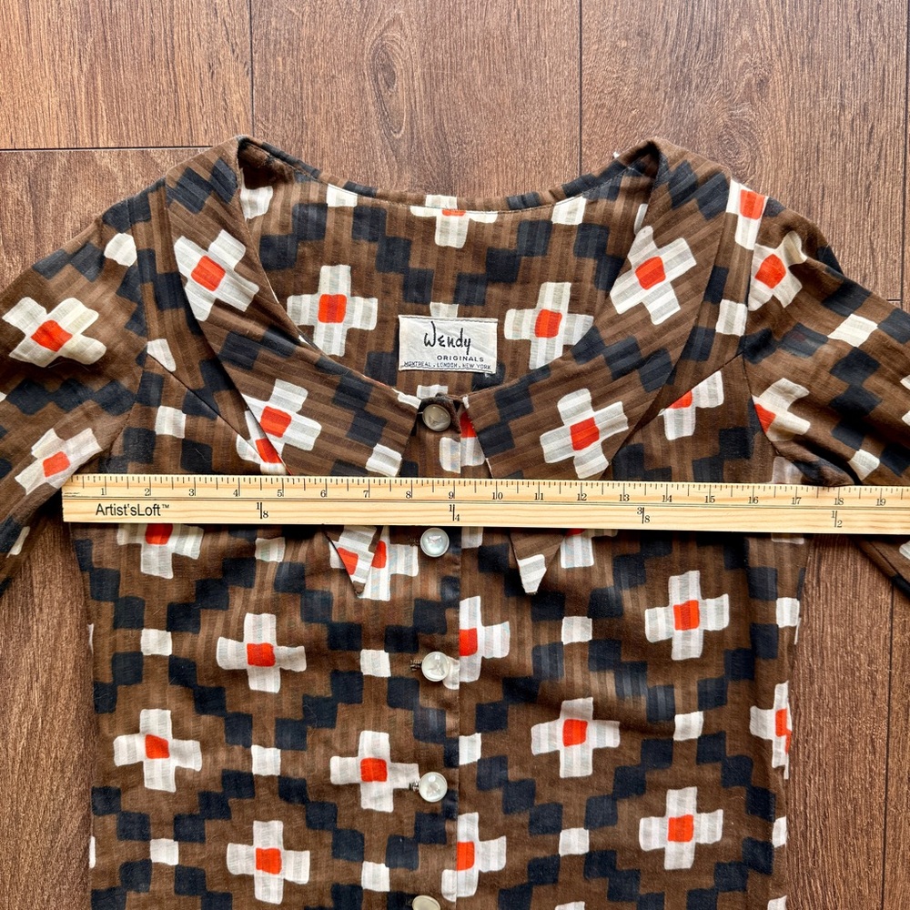60s Mod Dagger Collar Mini Dress - Picture 6 of 9